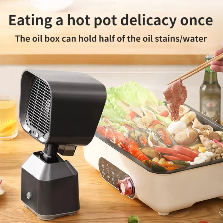 Desktop Range Hood Barbecue Small Movable Liftable Extractor Hood 2 Wind Speeds Adjust EU Plug by bashfashion