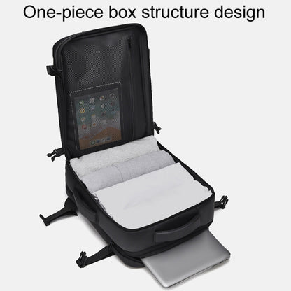 WEIXIER B724 Business Large Capacity Double-Shoulder Commuter Computer Bag Expandable Travel Backpack(Black) by WEIXIER