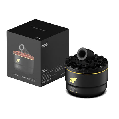 Turret Shape Aromatherapy Humidifier With 3-speed Timer 7-color Atmosphere Light USB Plug White by bashfashion