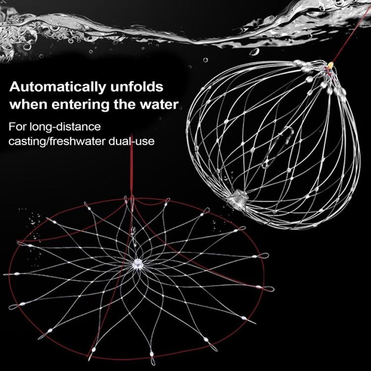 Diameter 72cm/20 Strands Automatically Retractable Crab Cage Wire Crab Opening And Closing Cage by bashfashion