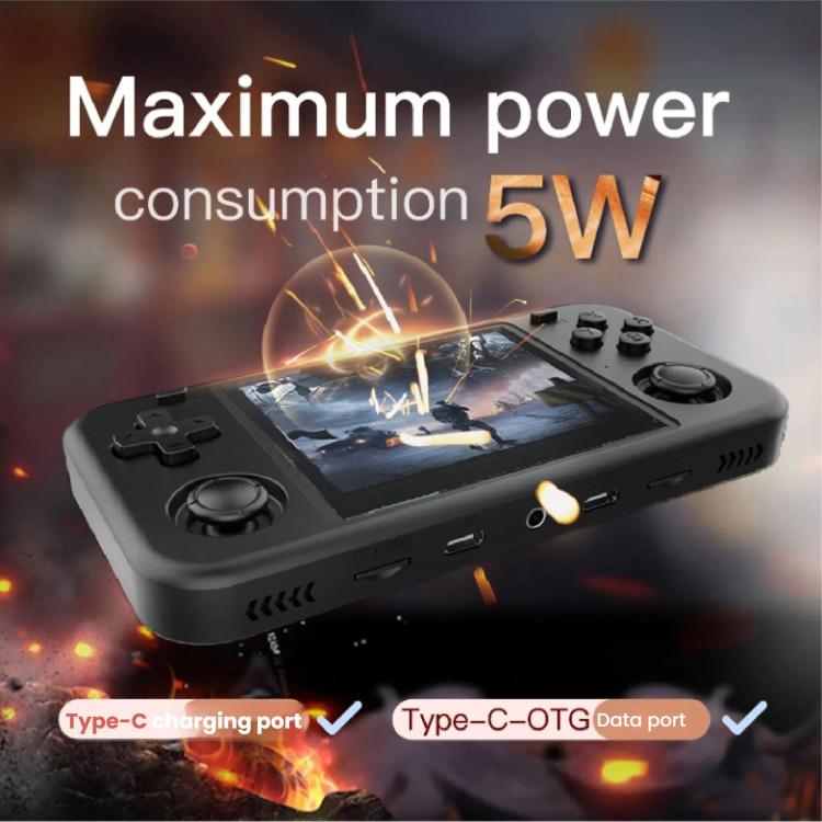 O30S 3.5-inch IPS Screen Open Source Handheld Game Console Linux System, Memory: 128G(Red) by bashfashion