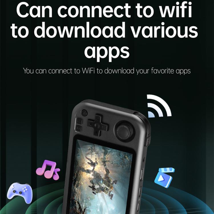 CB408 4.7-inch Touch Screen Handheld Game Console Supports WiFi Android 11 +Linux System 64G(Gray) by bashfashion