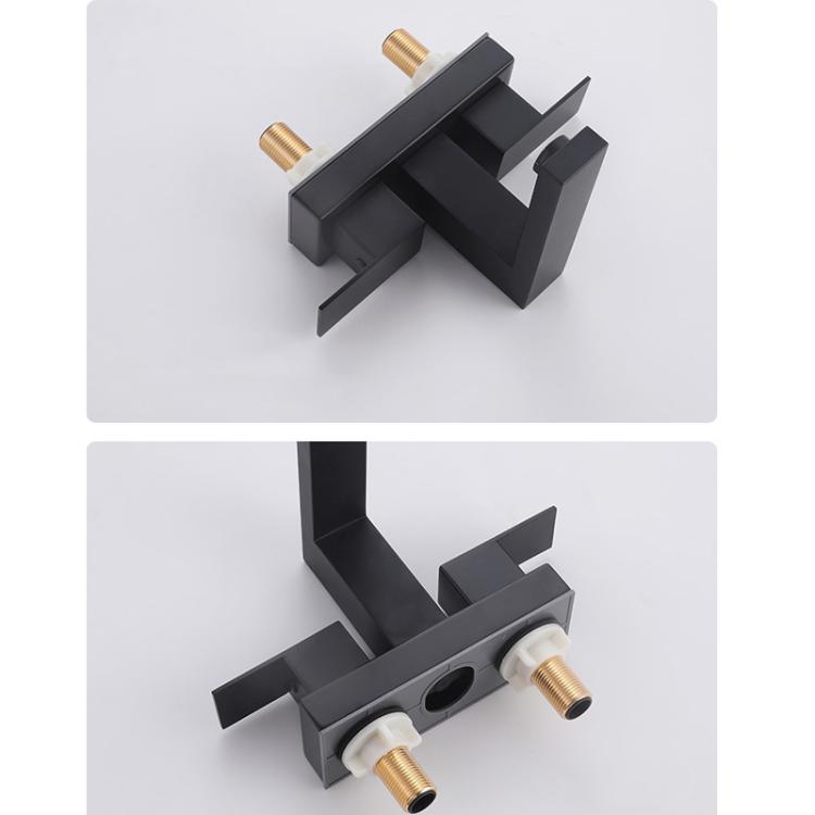 Dual Handle Two-Hole Bathroom Sink Faucet for Undermount Basin Separate Hot/Cold Water Controls, Spec: Brushed YH047 by bashfashion