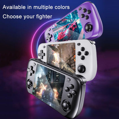 H36S 3.5 Inch IPS HD Screen Retro PSP Game Console Linux System GBA Handheld Video Game Console, Memory: 64G(White) by bashfashion