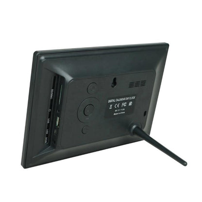 7-inch Digital Frame Calendar Day Clock With 3 Medication Alerts, 5 Custom Alarms, Multi-Language Support US Plug Black by bashfashion